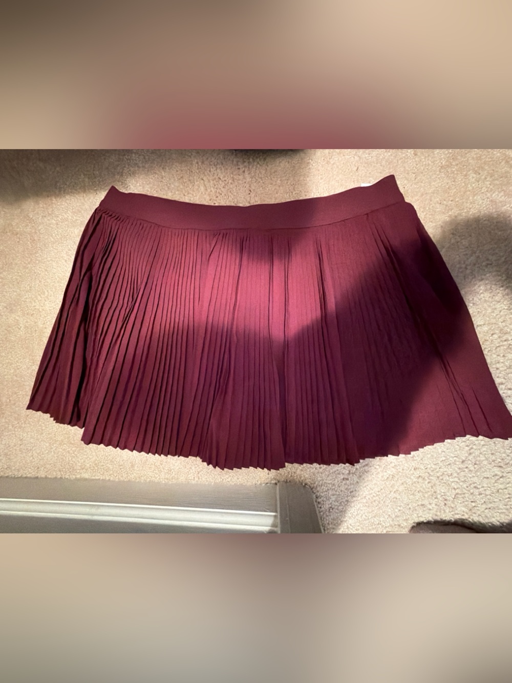 Old Navy Pleated Skort in Burgundy